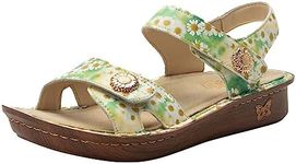 Alegria Womens Vienna Leather Daisies Sandals 7 UK