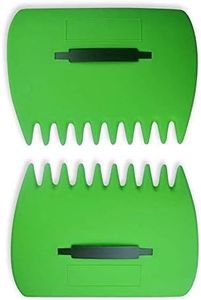 Skycabin Green Large Garden and Yard Leaf Scoops,Plastic Scoop Grass,Hand Leaf Rakes and Leaf Collector for Garden Rubbish Great Tool (Set of 2)