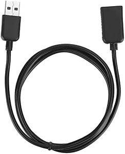 Cargador de Reloj de Pulsera, Cable de Carga USB, Goma, TPE, Cable Suave, Negro, Ligero, Cargador de Pulsera Inteligente, Cargador Robusto y Duradero para la Pulsera Inteligente 4, 1M/3.28Ft