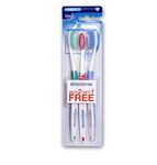 Sensodyne Manual Toothbrush: Expert Toothbrush With 20X Slimmer & Soft Bristles, Adult, Multicolor 3 Pieces (Buy 2, Get 1 Free)