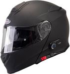 Viper RS-V171 Blinc Bluetooth Flip Up Motorcycle Helmet - Matt Black - Black - (57-58cm) Medium
