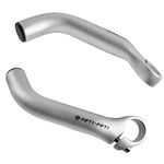 FIFTY-FIFTY Bike Bar Ends, Mountain Bike Handlebar Ends, Aluminium Alloy MTB Bicycle Bar Ends (Sliver)