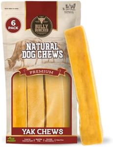 Bully Bunches Extra Large Authentic Yak Cheese Himalayan Chews for Large Dogs & Aggressive Chewers - All Natural Dog Treat Dental Chews, Made with Real Yak Milk - Lactose & Rawhide Free (6 PK)