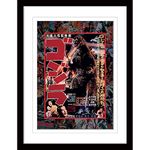 Pyramid International Godzilla Poster with Border and Black Frame (Kaiju Posters), Movie Poster, 30cm x 40cm Frame and Wall Art - Official Merchandise