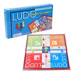 EKTA New Ludo Snakes and Ladders Board Game (Multicolor, Medium),for-All Ages