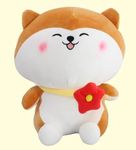 Cute Smiely Cat Stuffed Animal Cushion Doll Plush Toy Puppy Hugging Pillow Gifts for Christmas, Valentine's Day, Home Decor, Other Occasions etc.