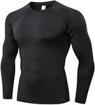 Black Compression Shirts Long Sleev