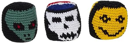 World Footbag Hacky Sack Faces Footbag, 3 Pack