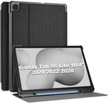 ProCase Galaxy Tab S6 Lite 10.4-Inch Case 2024/2022/2020 with S Pen Holder Slim Stand Protective Folio Case Smart Cover SM-P619 P613 P610 P615 -Black