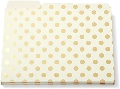 Kate Spade Gold Foil Dots File Folders set of 6
