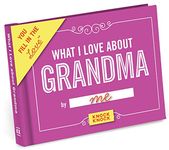 Knock Knock What I Love about Grandma Book Fill in the Love Fill-in-the-Blank Book Gift Journal, 4.5 x 3.25-Inches