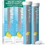 HydraLyte Electrolyte Tablets - Lemonade Flavoured Electrolytes, Low Sugar Electrolytes Formulated to Accelerate Hydration, Post Workout, Travel Essential - Safe Hydration for All Ages (40 Count)