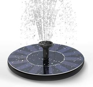 Elevea𝟏𝟓 𝐘𝐄𝐀𝐑𝐒 𝐖𝐀𝐑𝐑𝐀𝐍𝐓𝐘 Solar-Powered Water Fountain with Automatic Pump – 5 Nozzle Sprayer Heads, Brushless Motor & Energy-Saving Design for Outdoor Decor