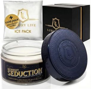 LUXURY LIFE BUTTER - 40% Extrait de Parfum Fragranced Body Butter with Hyaluronic Acid for Ultimate Moisture - Luxurious Room-Filling Natural Fragrances - Non-Greasy, USA Made, Midnight Seduction, 5oz