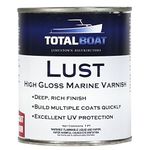 TotalBoat Lust Marine Varnish, High Gloss and Matte Finish for Wood, Boats, Outdoor Furniture (High Gloss, Pint)