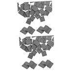 Operitacx 100 Pcs Mini Bricks Embellishments for Crafting Realistic Fake Roof Tiles Stem Mortar Clay Manual