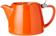 Forlife Stump Teapot 530 mL, 18 Oz., Carrot