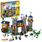 LEGO Creator 3in1 Medieval Castle 31120 Building Kit (1,426 Pieces), Multicolor