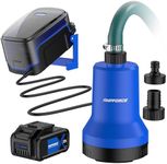 AMPFORCE 20V Cordless Submersible Water Transfer Pump, 1003 GPH Portable Sump Pump, 4.0Ah Battery Powered Water Pump Runtime 1H Ideal for Pool, Spa, Hot Tub, Garden, Flood Relief, and Outdoor Projects