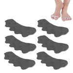 zoerbufan Toe Separators [3 Pair], Toe Stretcher for Overlapping Toes to Relax Toes,Silicone Toe Straighteners for Hallux Valgus,Soft Gel Toe Spacers for Correct Bunions (Black)