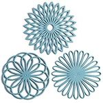 Set of 3 Silicone Trivet Mat - Hot 