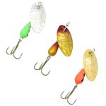 Panther Martin PMHM3 Hammered Spinners Fishing Lure Kit - 1/8 oz - Assorted - Pack of 3