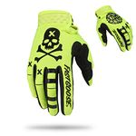 FASTGOOSE Dirt Bike Motorcycle Gloves Motocross Gloves Motorbike Riding Bike Gloves ATV MX MTB Off Road Racing Sports Cycling Glove (Fluorescent Green, Small)