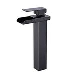 Jincrop Bathroom Vessel Sink Faucet ORB, Waterfall Bathroom Faucet