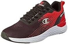 Champion Men's Bold 3 Sneakers, Nero Rosso Kk002, 11 UK