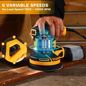 DEKOPRO 5-Inch Orbit Sander – Variable Speed Electric Hand Sander