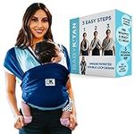 Active Oasis Baby K'tan Baby Carrier Wrap: #1 Easy Pre-Wrapped Baby Sling Gift | Breathable Sport Blend | UVA/UVB Infant Sun Protection | Promotes Safe Hygiene | Newborn up to 35lb (See Size Chart)