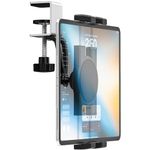Phichy Kitchen Cabinet Tablet Mount Holder for 4.7"-13" Phone & iPad - Under Counter Tablet Holder Stand with Metal Clamp for Desk Shelf, Compatible iPad Pro/Air/Mini, Galaxy Tabs, iPhone, Tablets