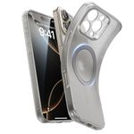 ESR for iPhone 16 Pro Case, Compatible with MagSafe, Camera Protection, Shockproof Thin Cover, Resists Yellowing and Scratches, TPU, Magnetic Phone Case for iPhone 16 Pro, Frosted Grey