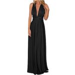 Women Infinity Convertible Multi Way Wrap V-Neck Wedding Bridesmaid Dress Halter Ombre Long Evening Prom Maxi Dresses