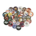Pro Football 2.5” Freshie Cardstock Rounds 32 Pk Designs Inserts Manly for Men Sports Alcohol Whiskey Drink Car Aroma Bag Holographic Molds