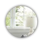 Round Wall Mounted Acrylic Mirror: Frameless, Easy to Stick, Strong, Lightweight