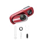 Insta360 GO 3S Retro Bundle Special Edition 128GB Red - Small 4K Vlogging Camera, Hands-Free POV Cam, Retro Filters, 4K30fps, Extra Bttery, Lightweight Wearable Vlog Camera for Street & Daily Shots