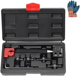 GEAROLL Brake Line Flaring Tool Kit, 3/16" 1/4" SAE Double Flare Tool for Brake Lines, Creates Single Double Bubble Flares for Vehicle Brake & Hydraulic Lines