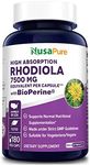 Rhodiola Rosea 4800mg 180 Veggie Capsules (Non-GMO, Extract 20:1, Vegetarian & Gluten Free) Max Strength - Improve Energy, Brain Function & Stress Relief