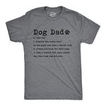 Mens Dog Dad Definition Tshirt Funny Fathers Day Pet Puppy Animal Lover Graphic Tee Mens Funny T Shirts Dad Joke T Shirt for Men Funny T Shirt Novelty Dark Grey XL