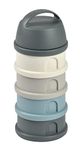 Beaba Stacked Formula Container with 4 Compartments - Blue/Mineral Grey