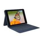 Logitech Rugged Combo 3 iPad Keyboard Case with Smart Connector for iPad (7th and 8th Generation) for Education - Classic Blue