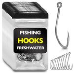 Fishing Hooks Freshwater – Hooks Fishing Tackle – Fish Hooks - Crappie Hooks – Trout Hooks – Fishing Gear - Fishing Equipment – Small Fishing Hooks - Bass Fishing Hooks – Fishing Supplies