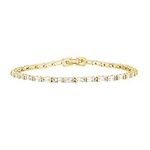 PAVOI 14K Gold Plated CZ Tennis Bra