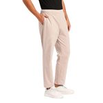 SaintX Men's Stretchable Pull-Up Casual Pants | Slant Pocket Chinos | Stylish Elastic Knitted Trousers (Slim Fit) Office or Party Joggers | Expandable Waistband (SAINTR06_Cream_L)