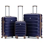 Flight Knight Set of 3 Lightweight 4 Wheel ABS Hard Case Suitcases Cabin & Hold Luggage Options Approved for Over 100 Airlines Including easyJet, British Airways, Ryanair, Jet2 & Many More