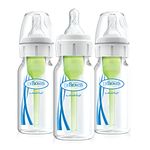 Dr Brown's Natural Flow Bottles 3 Pack (4 Oz), Option Bottles Can Be Used With Or Without The Vent