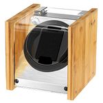 Bamboo Watch Winder Box for Extra Large to Small Automatic Watches, 100% Craftmanship with Super Quiet Japanese Motor