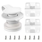 Cooler Replacement Parts Kit for Coleman,Ice Chest Plastic Hinges,Cooler Standard Drain Plug Assembly and Stainless Steel Screws Sets Compatible with Coleman Coolers（1" Shaft Length）