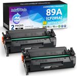 INK E-SALE 89A Toner Cartridge Compatible Replacement for HP 89A CF289A (with Chip) for HP Enterprise MFP M528 M507 Series M507dn M507X M507dng M528f M528c M528z, 2-Pack, Shows Ink Level